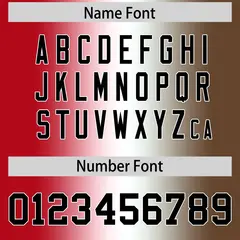 Red White-Light Brown Gradient Football Jersey 4