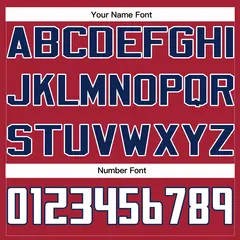 Red White-Navy American Flag Baseball Jersey 6