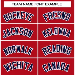Men's Red White-Navy Classic Casual Bull Basketball Jersey 3