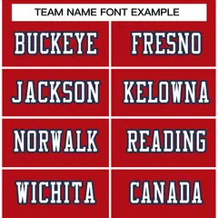 Red White-Navy Classic Style Authentic Football Jersey 3