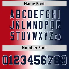 Red White-Navy Gradient Fashion Authentic Football Jersey 4
