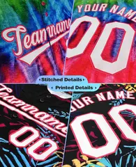 Red White-Orange Graffiti Authentic Baseball Jersey 5