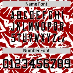 Red White Playboy Graffiti Pattern Baseball Jersey 4