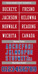 Red White-Red Classic Style Authentic Football Jersey 5
