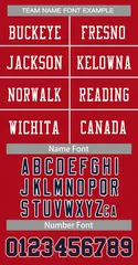 Red White-Red Classic Style Authentic Football Jersey 5