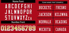 Red White-Red Gradient Outdoor Football Jersey 3