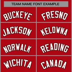 Red White-Red Raglan Varsity Full-Snap Letterman Jacket 5