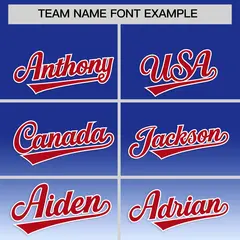 Red White Royal Blue American Flag Graffiti Split Independence Day Baseball Jersey 3