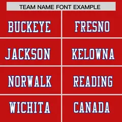 Red White-Royal Classic Authentic Football Jersey 3