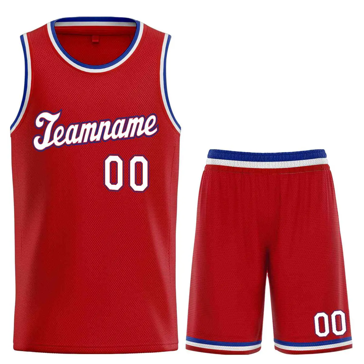 Red White-Royal Classic Sports Uniform Basketball Jersey