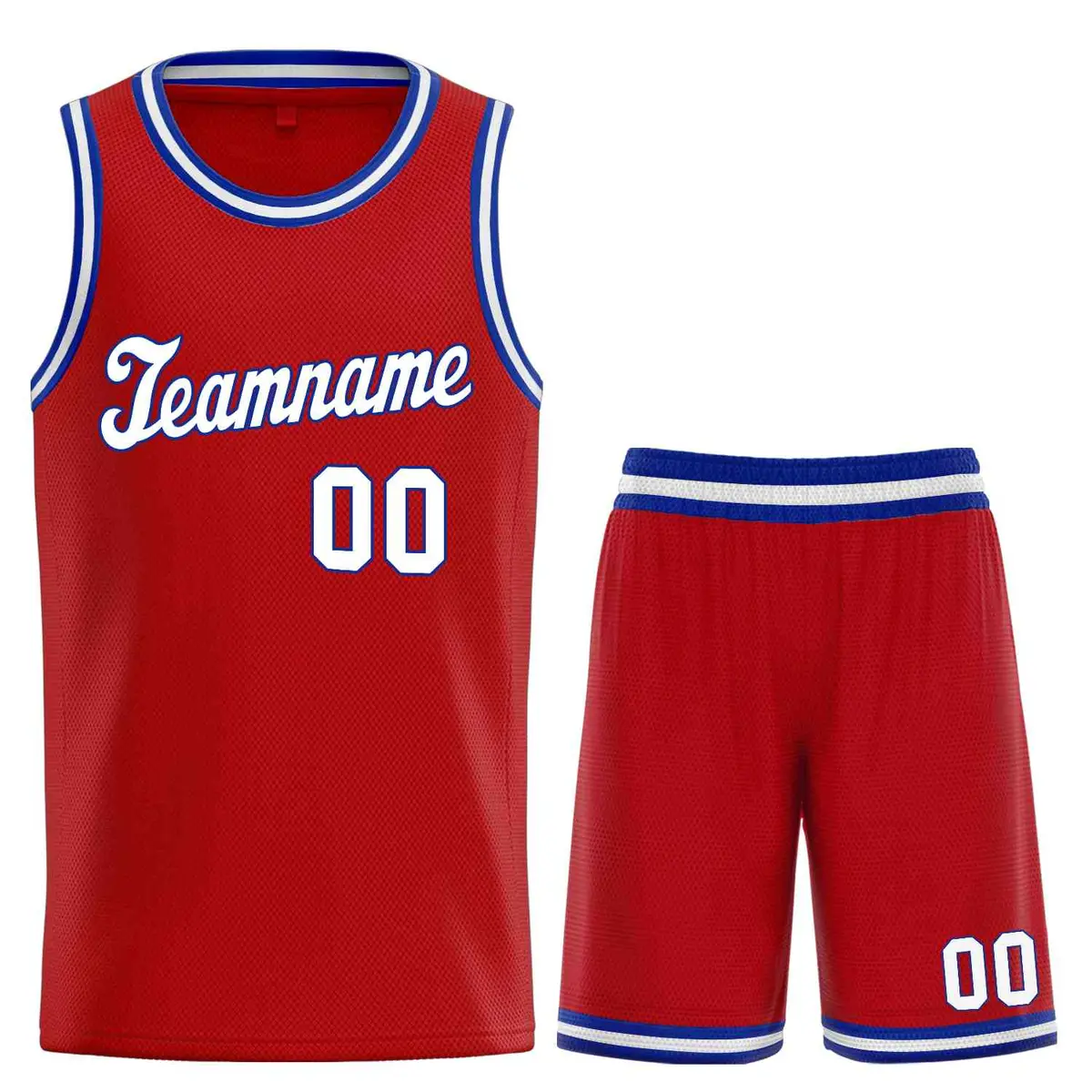 Red White-Royal Classic Sports Uniform Basketball Jersey