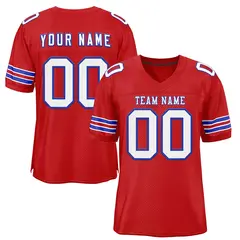 Red White-Royal Classic Style Authentic Football Jersey 1