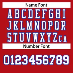 Red White-Royal Classic Style Authentic Football Jersey 4