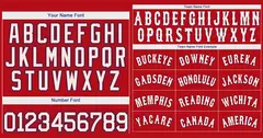 Red White-Royal Classic Style Baseball Jersey 3