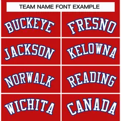 Red White-Royal Classic Style Hockey Jersey 3