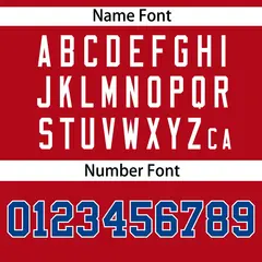 Red White-Royal Color Block V-Neck Pullover Baseball Jersey 4