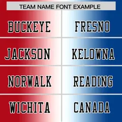 Red White-Royal Gradient Fashion Authentic Football Jersey 3