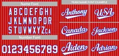 Red White-Royal Stripe Authentic Fashion Baseball Jersey 3
