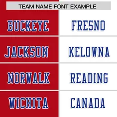 Red White Split Two Tone Authentic Football Jersey 3
