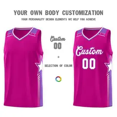Red White Star Graffiti Basketball Jersey Sports Uniform 3