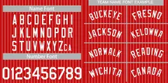 Red White Stripe Authentic Fashion Baseball Jersey 3