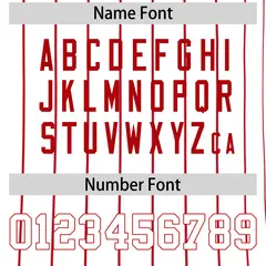 Red White Striped Reversible Baseball Jersey 8