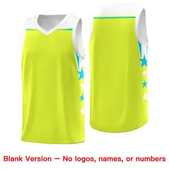 Red White Two Tone Side Star Color Block Basketball Jersey 6