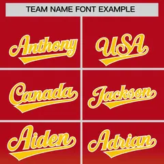 Red Yellow Gradient Letterman Varsity Jacket Hoodie 5