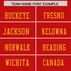 Red Yellow Shoulder Star Pattern Flag Football Jersey 3