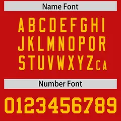 Red Yellow Square Neckline Classic Authentic Football Jersey 4