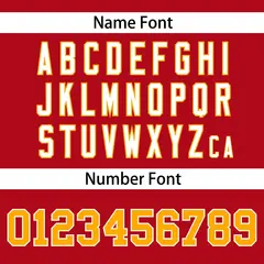 Red Yellow Stripe Raglan Sleeves Authentic Baseball Jersey 4