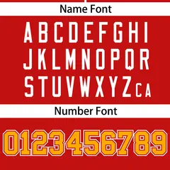 Red Yellow Thick Stripe Authentic Baseball Jersey 4