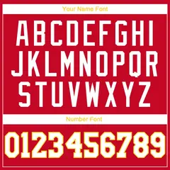 Red Yellow-White Classic Basketball Jersey Sets 4