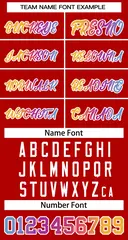 Red Yellow-White Classic Gradient Fashion Basketball Jersey 3