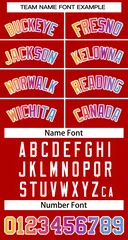 Red Yellow-White Classic Gradient Fashion Basketball Jersey 2