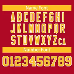 Red Yellow-White Full Button Classic Baseball Jersey 4