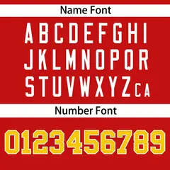 Red Yellow-White Side Two-Tone Authentic Baseball Jersey 4