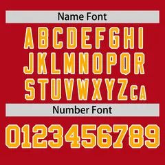 Red Yellow-White Stripe Raglan Authentic Baseball Jersey 4