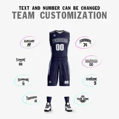 Men's Reversible Athletic Basketball Jersey Set 6