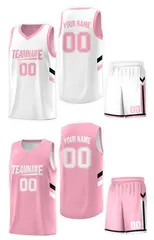 Reversible Basketball Jersey Sets Team Uniforms Adults Youth 3