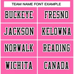 Rose Pink Black-White Classic Authentic Football Jersey 3
