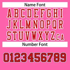 Rose Pink Red-White Classic Style Authentic Football Jersey 4
