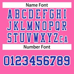 Rose Pink Royal-White Classic Authentic Football Jersey 4