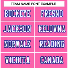 Rose Pink White-Royal Football Jersey 3