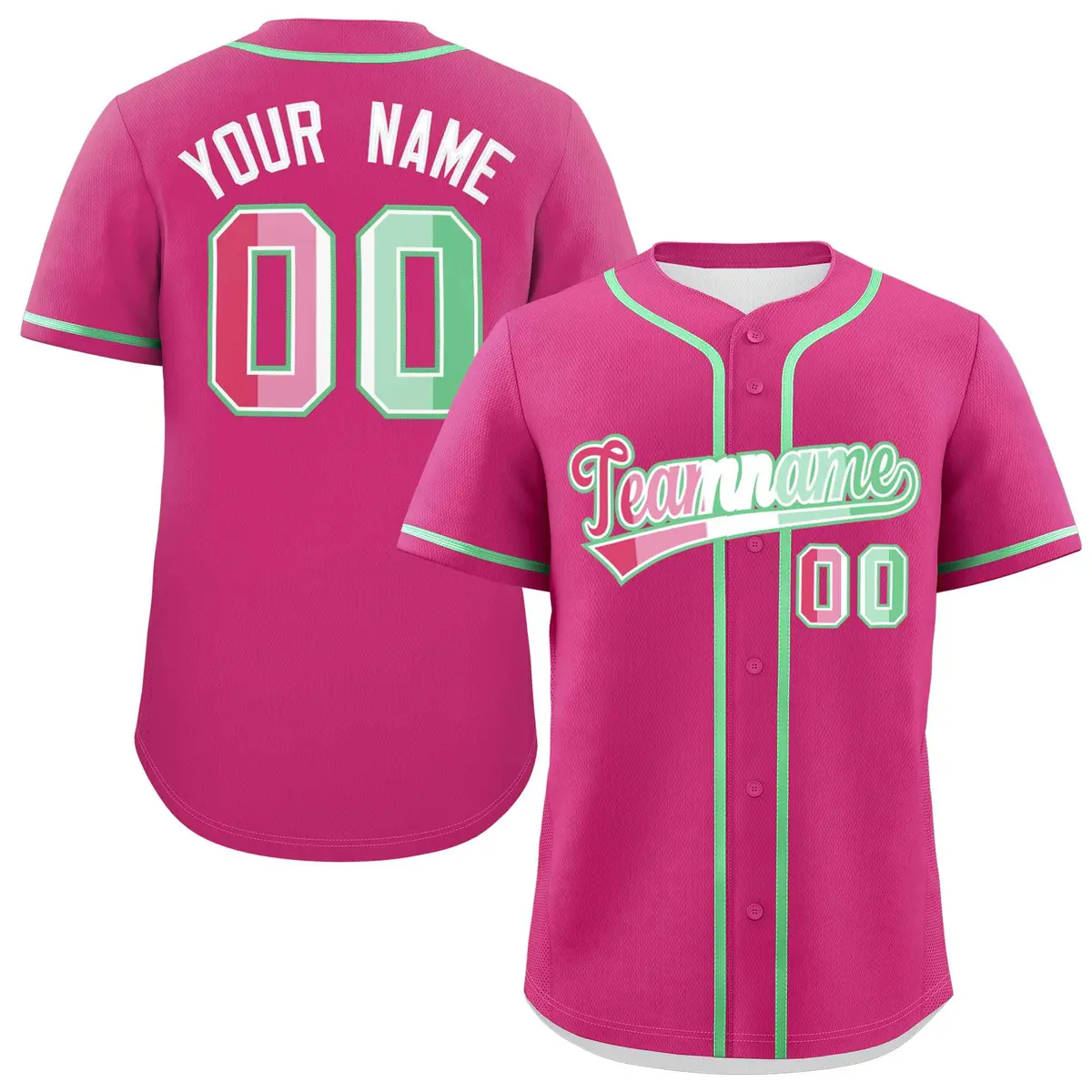 Rose Red Abrosexual Pride Month Baseball Jersey