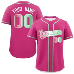 Rose Red Abrosexual Pride Month Baseball Jersey 1
