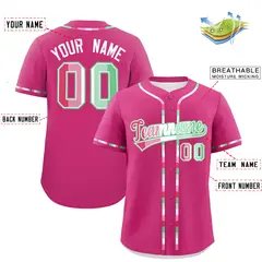 Rose Red Abrosexual Pride Month Baseball Jersey 2