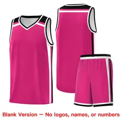 Rose Red Black White Charge Series Team Basketball Jersey 7