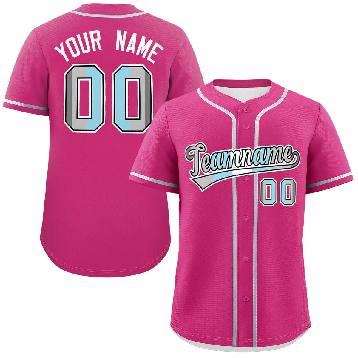 Rose Red Demiboy Pride Month Baseball Jersey