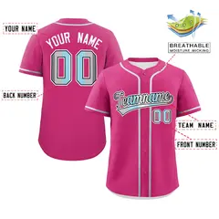 Rose Red Demiboy Pride Month Baseball Jersey 2